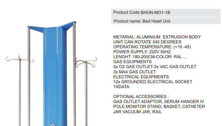 VERTICAL BED HEAD UNITS